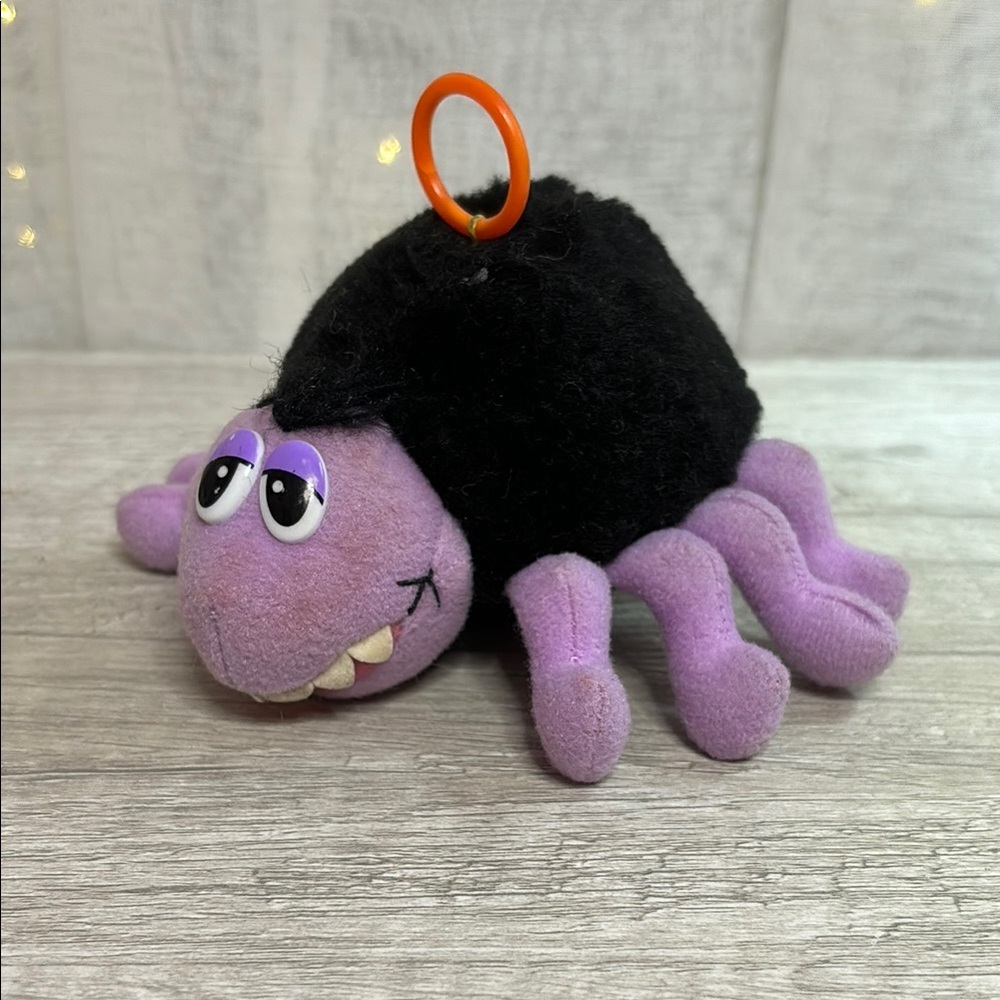 Purple and Black Plush Spider Yo-yo